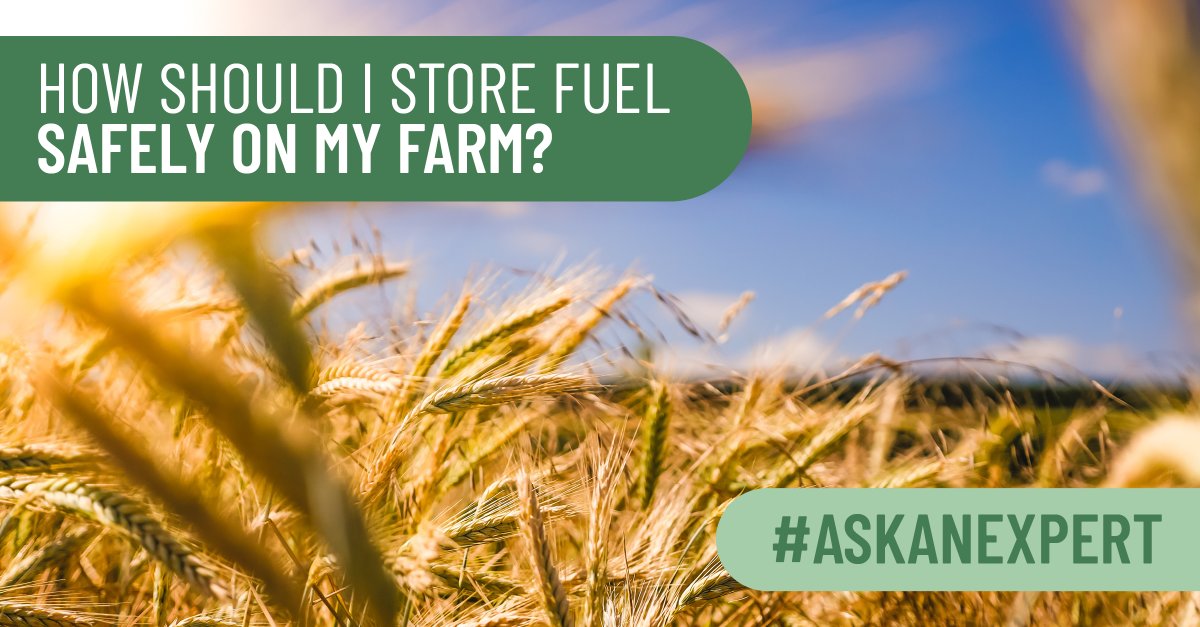 #AskAnExpert: How should I store my fuel tank on my farm?  If you’ve got questions, we’ve got the answers. Find out more about safe and secure fuel storage here: ow.ly/Tu6Y50QS3VK