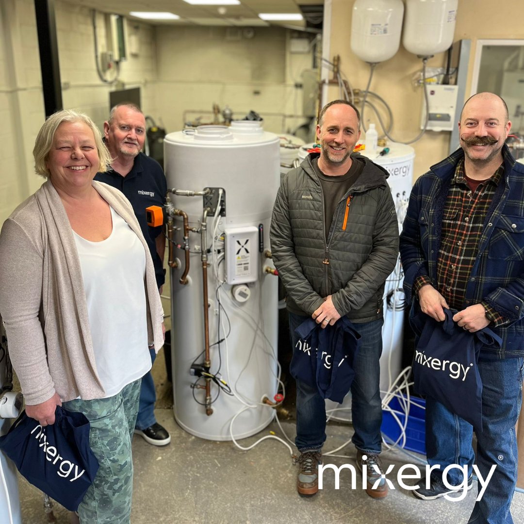 Last week, we hosted our first iHP X training day at Mixergy HQ. Don't miss our next session on March 27th. Can't wait? Join Roy for an online training session tonight at 7pm. Limited spots available! Register to become an installer: bit.ly/3PmRt9J #MixergyTraining