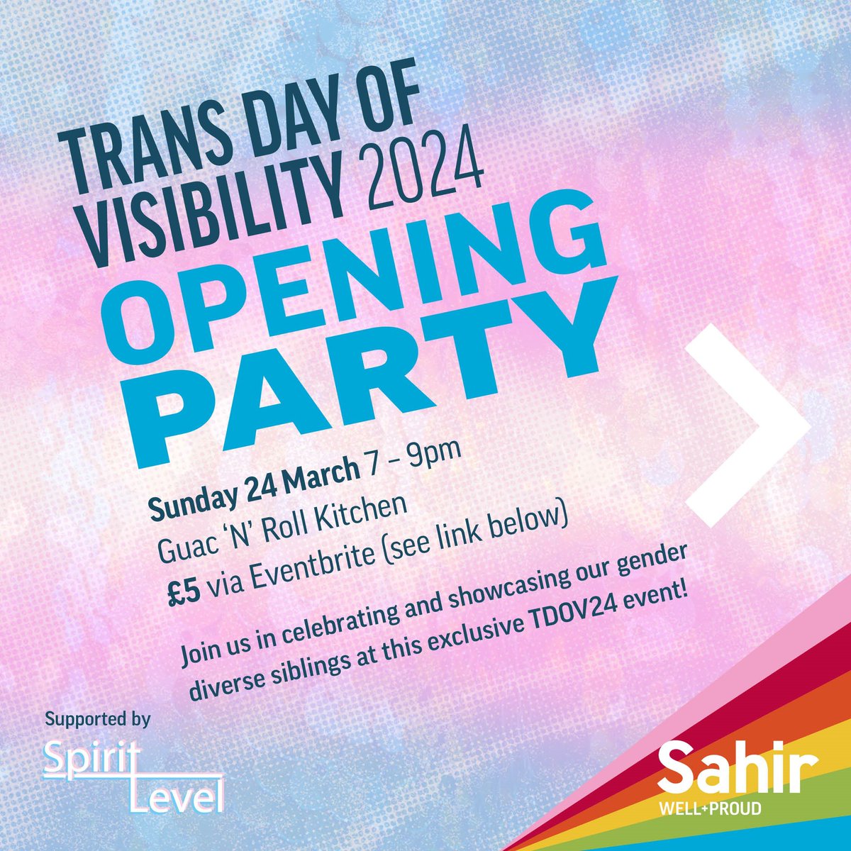 Start your #TDOR2024 celebrations in style by joining us at the fabulous Guac'n'Roll kitchen for an empowering showcase! Sign up below!

eventbrite.co.uk/e/trans-day-of…