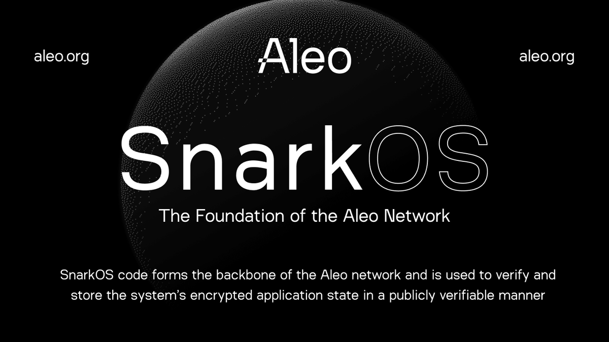Wartask1's tweet photo. 🔥#SnarkOS: The Foundation of the @AleoHQ Network

⚡️SnarkOS code forms the backbone of the Aleo network and is used to verify and store the system’s encrypted application state in a publicly verifiable manner

👇🧵 https://t.co/lsuEiiGodw