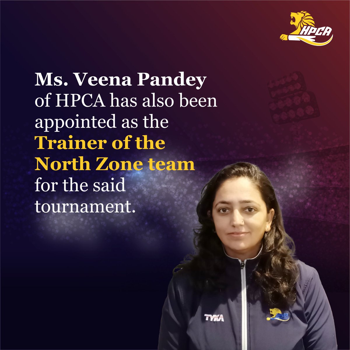 Congratulations to the HPCA women players on getting selected for the North Zone team in the BCCI Women Senior Inter-Zonal Multi-Day Cricket Tournament 2023-24! Special shoutout to HPCA’s Veena Pandey for her appointment as the Trainer of the North Zone team. Best wishes!