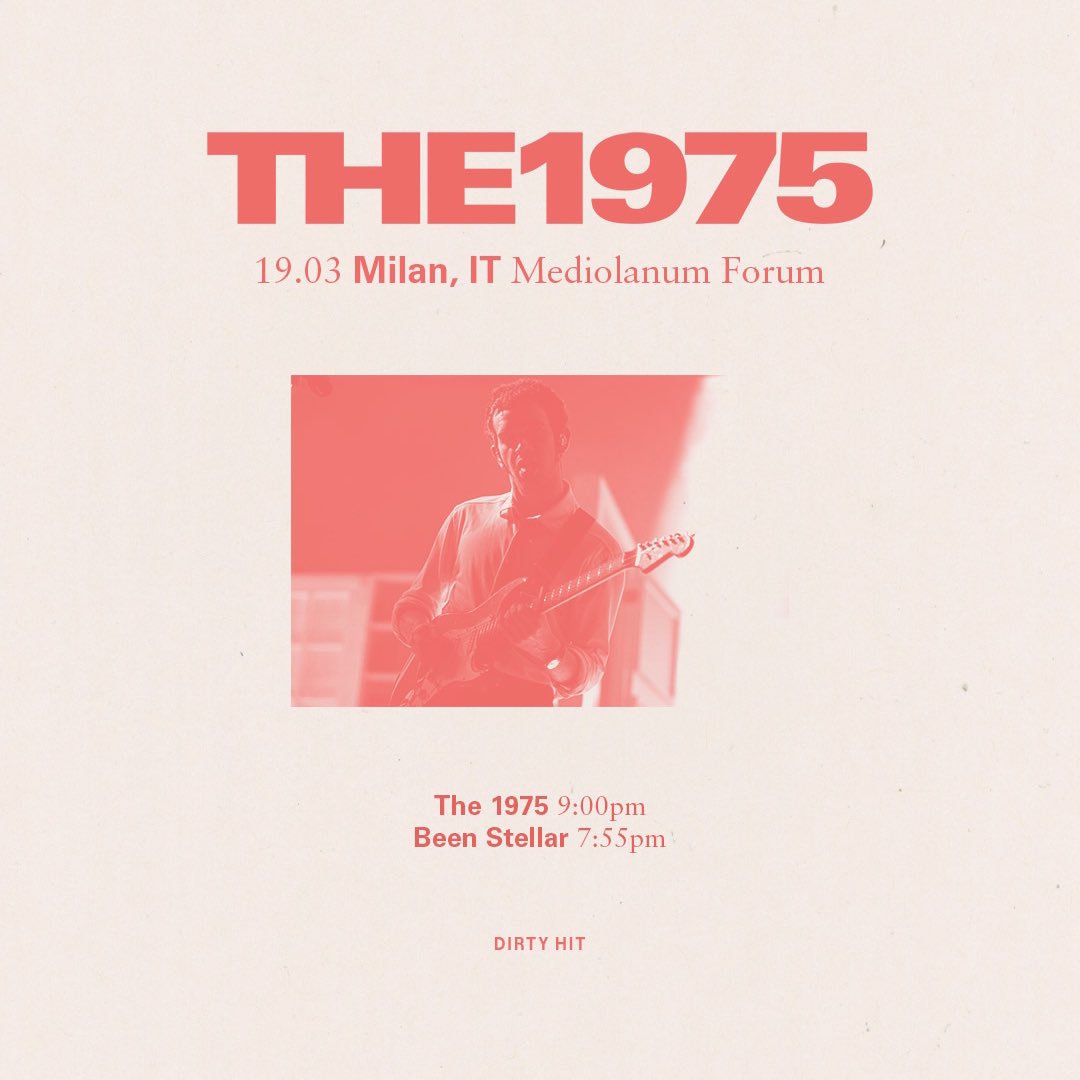 Mediolanum Forum Milan, Italy 19th March, 2024 The 1975 - 9.00pm @beenstellar - 7.55pm #The1975