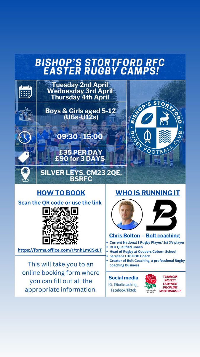 Easter Camps are almost at full capacity! Make sure you secure your spot before it sells out! 🏉🐣