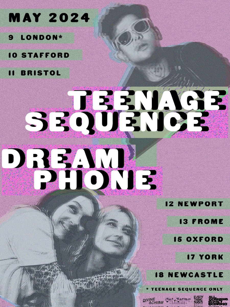 monthly pop in to tell u we're touring with @TeenageSequence in may, which is honestly really exciting 💜 ticket links here: linktr.ee/wearedreamphone