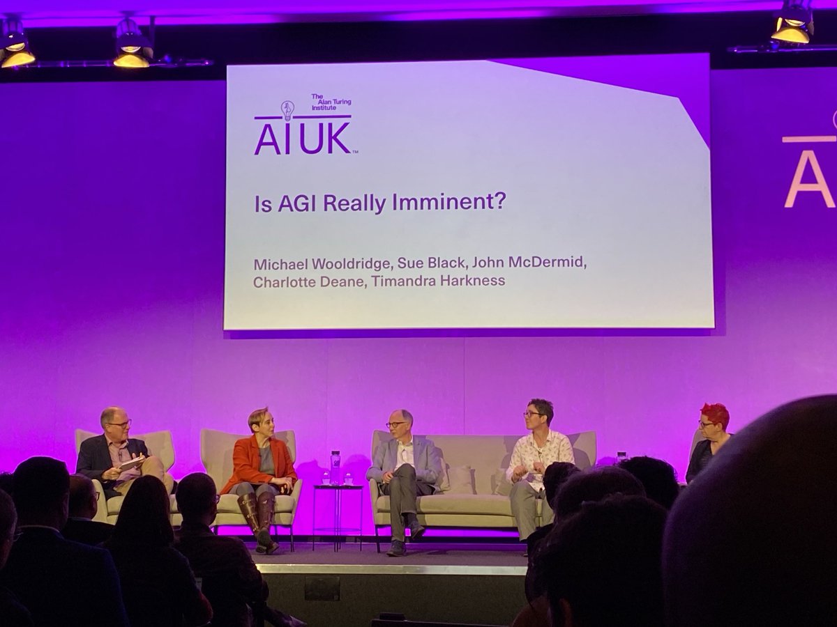 Enjoying this discussion on AGI @ #AIUK