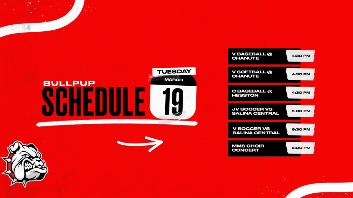 MHSBullpups's tweet photo. It is the first big day for spring activities!  Varsity baseball, varsity softball, C baseball, JV/V girls soccer, and MMS choir are all in action today! GO PUPS! #bullpupnation https://t.co/NfjpzIDRbz