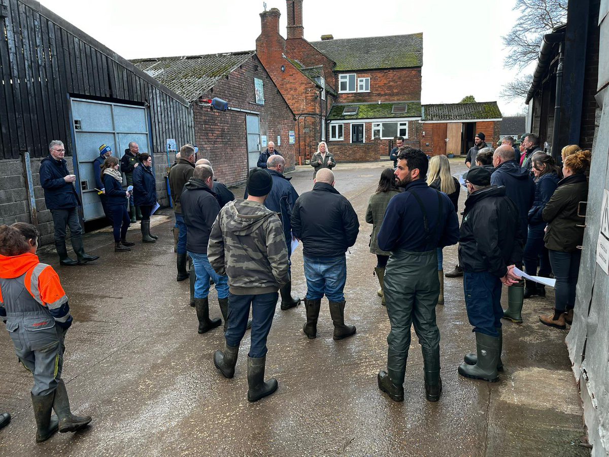 Our East Mids team are on Rob Goodwin’s farm today with a number of #TeamDairy clients discussing “A solid performance - efficient production from breeding decisions through to first lactation & beyond” #PeoplePlanetProfit #ContinuousImprovement #AlwaysLearning #LoveCows