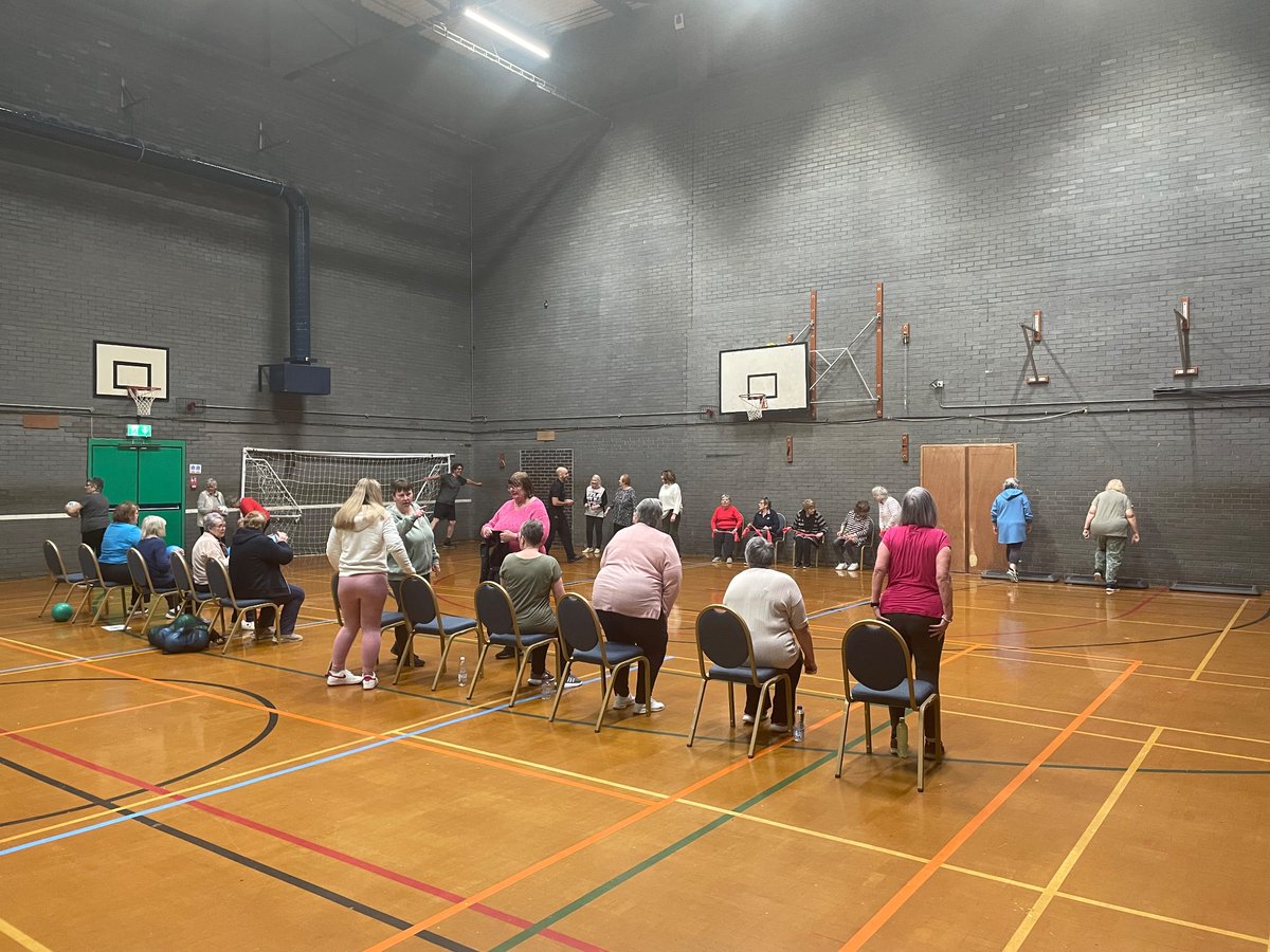 Everybody working hard at the Fitness Class #NERS #Llangefni