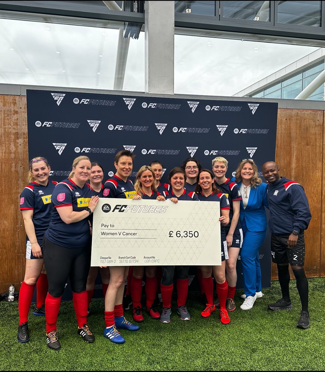 UKWPFC's tweet image. Fantastic morning with @EASPORTS FC Futures Event, promoting community-level football and charity support. And presentation of the 2024 Portcullis Cup which raised over £12,000 for @WomenVCancerUK and @SandsUK #FCFUTURES
