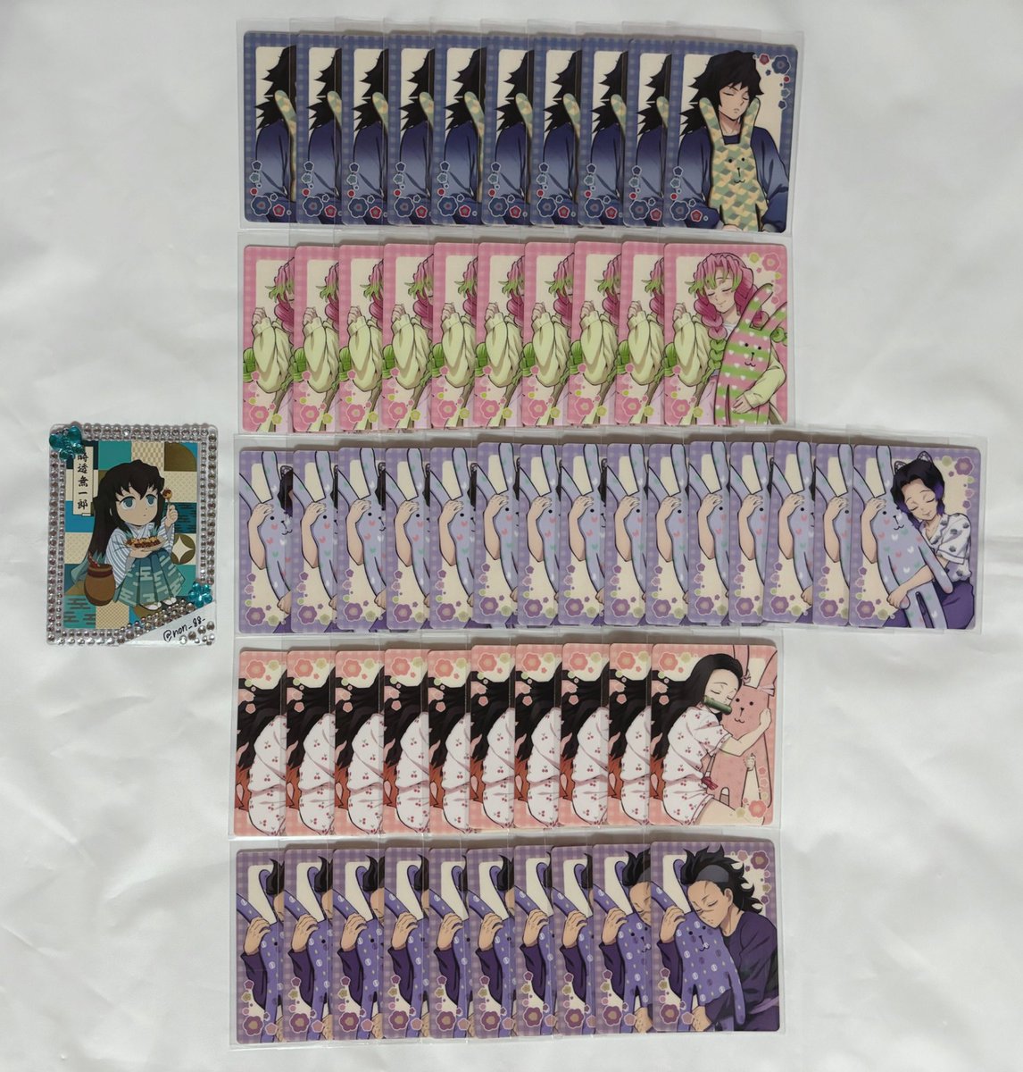 non__88_'s tweet photo. 【交換譲渡】鬼滅の刃 クラフトホリック クラホリ カード

譲→☆義勇 蜜璃 しのぶ ○禰豆子 玄弥

求→異種 無一郎 or 定価＋送料

＊譲渡の場合☆は○同数お迎え

異種は何でも検討いたしますがお断りする場合もございます。
お気軽にお声掛けください🌸 https://t.co/45vgX6eaSe