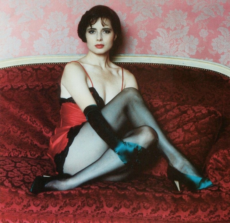 Isabella Rossellini photographed by Helmut Newton, 1982.