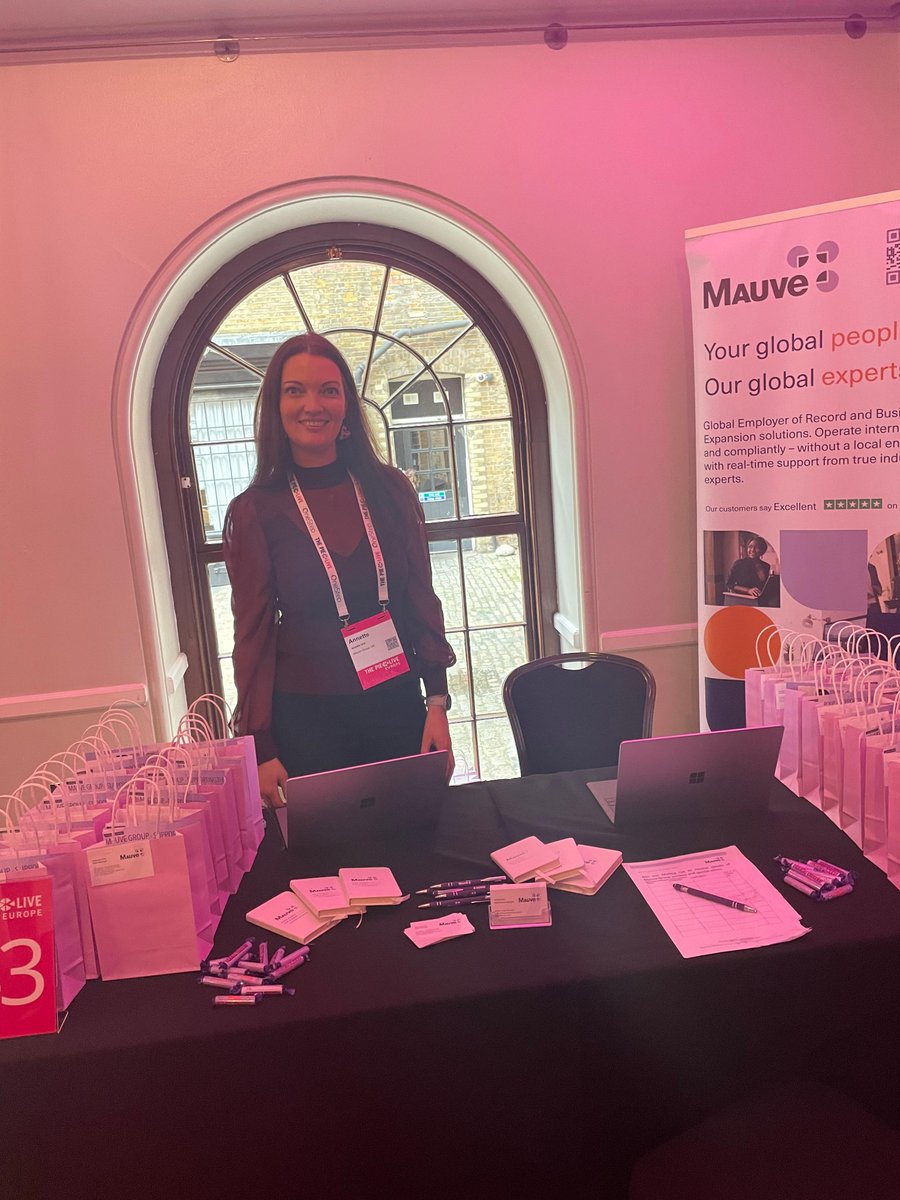 EVENT | At #PIELive24? Pop by Stand 43, to put your questions to Abi + Annette from Mauve Group. And discover how our global mobility solutions - spanning #EOR, #payroll, #HR, and more - can help your business to hire and pay top, international professionals in higher education.