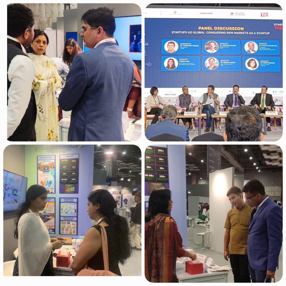 BBB_BSC BioNEST Bio-Incubator, Regional Centre for Biotechnology, along with dynamic startups at the prestigious Startup MahaKumbh event in Bharat Mandapam! #startupmahakumbh #BBBAtStartupMahaKumbh #innovatetoelevate