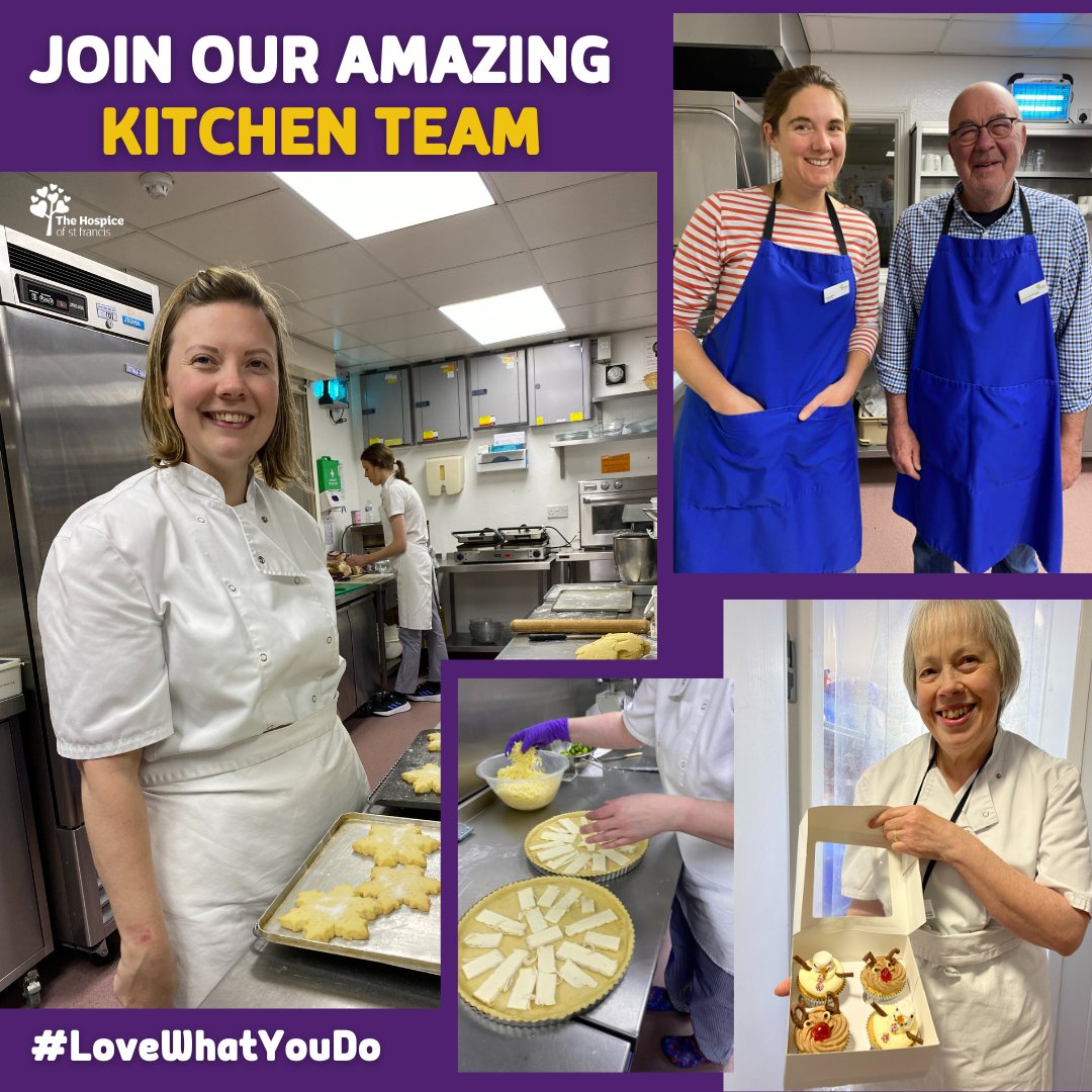 We have 3 roles available in our Hospice's kitchen team: Cook, Catering Assistant &amp; Casual Cook. A friendly approachable manner is essential 😃stfrancis.org.uk/work-with-us/c… #cook #jobopportunity #berkhamsted