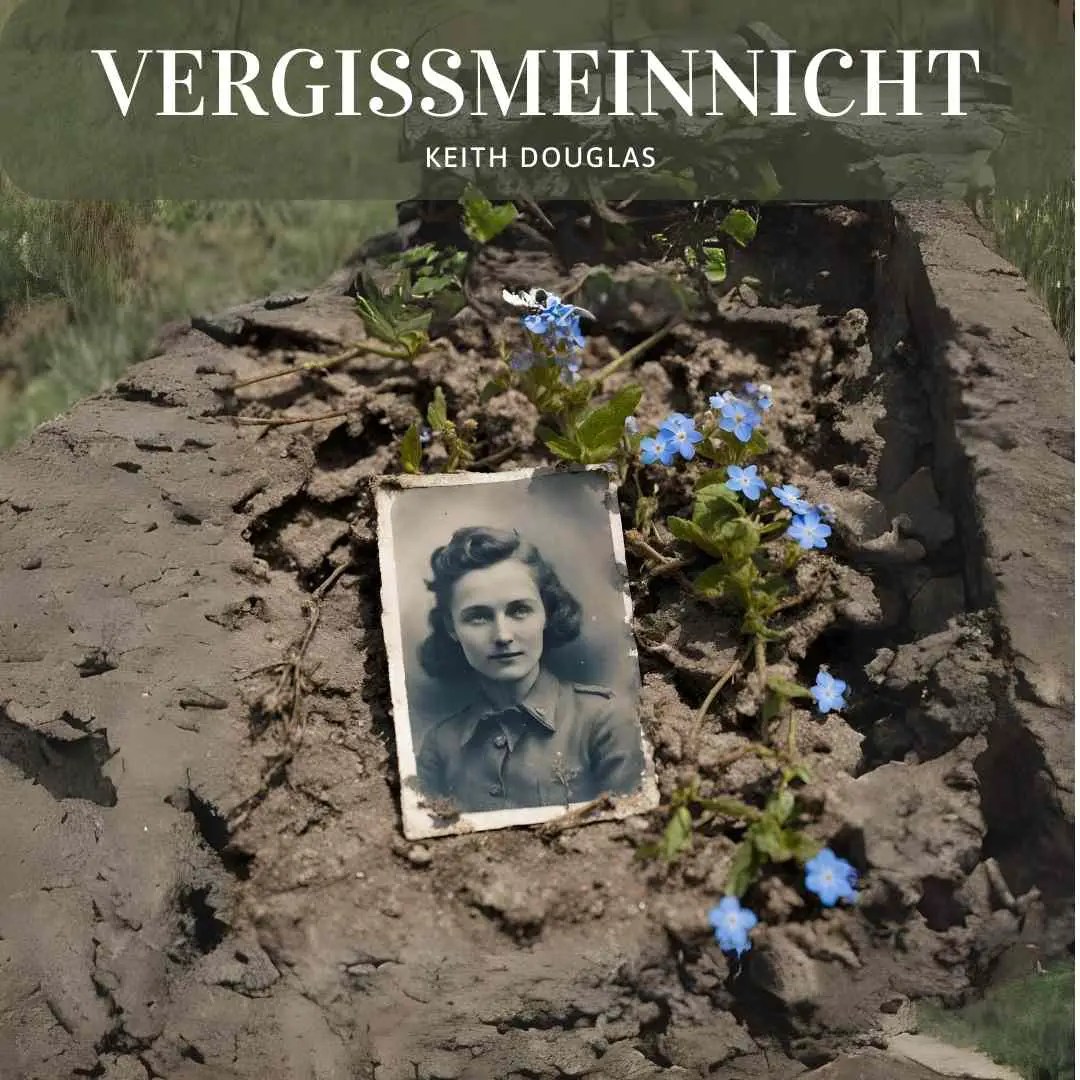 Keith Douglas adlı 2.Dünya savaşında Kuzey Afrika'da görev yapan İngiliz askerin yazdığı şiirin de adıdır. Tankın içinde ölen alman askerin olduğu yerde sevgilisinin fotoğrafı vardır üstünde ise unutmabeni çiçeği vardır ve şöyle yazar: "Vergissmeinnicht". Unutmabeni.