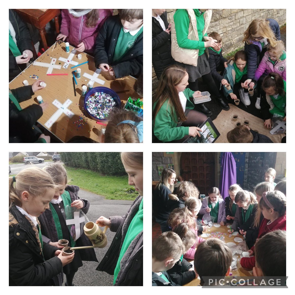 Thank you @stmarysciwsl for the Easter Experience your pupils provided for us this morning. Lots of fun activities with the important Easter message being shared 🐣✝️🥚🪺⛪️ @StMarysCIW @swanbreced