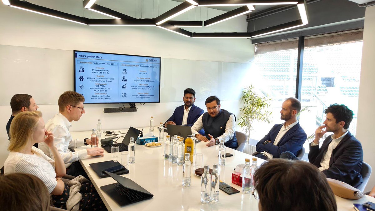 investindia's tweet photo. .@investindia held a fruitful discussion with Accuracy's newly promoted partners on the support framework for businesses entering the Indian market. We extend our appreciation to @IFCCI1 for facilitating this dialogue &amp; enhancing global partnerships.

#IndiaAndFrance #IFCCI https://t.co/1FPgRm2iXi