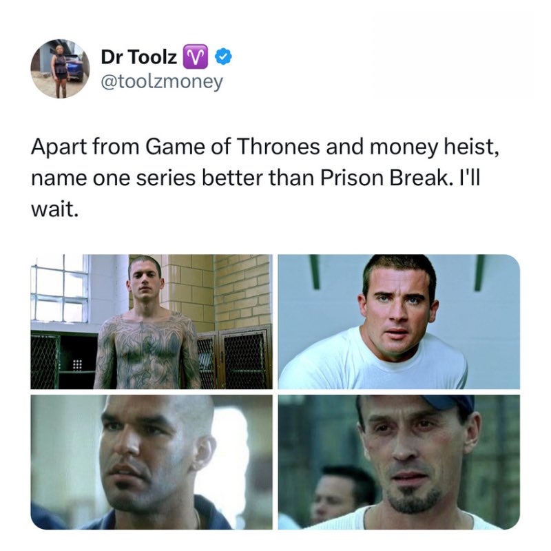 PulseGhana's tweet image. What series will beat Prison Break?

#XPostOnPulse