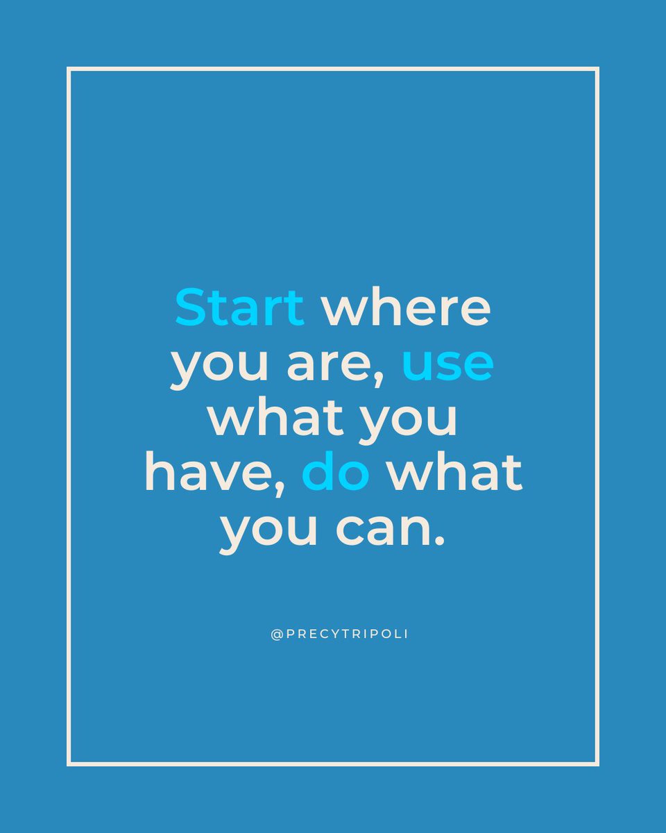 precytripoli's tweet photo. In case you need this reminder... like me!

Don't fear the journey—it's where progress happens! Whether in your personal or professional pursuits, remember that perfection isn't the goal, but progress is. https://t.co/8NTLIAXAgM