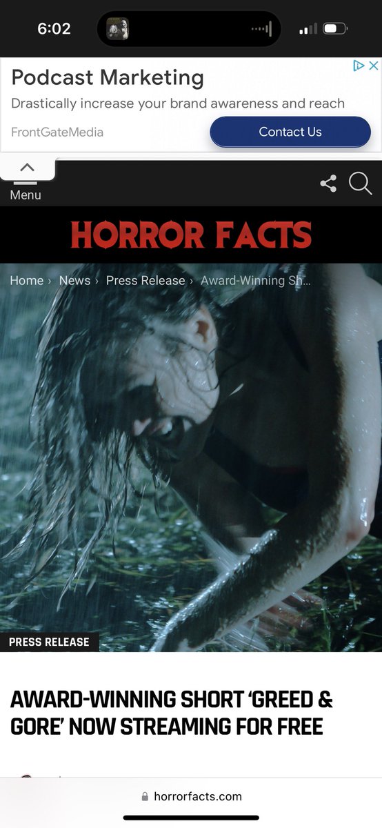 Great review by Horror Facts! You can read it here horrorfacts.com/award-winning-… and don’t miss the film (Link in bio) #horrorfan #horrormovie #horrorshortfilm #horroraddict #horrrorjunkie #canadianhorror #genre