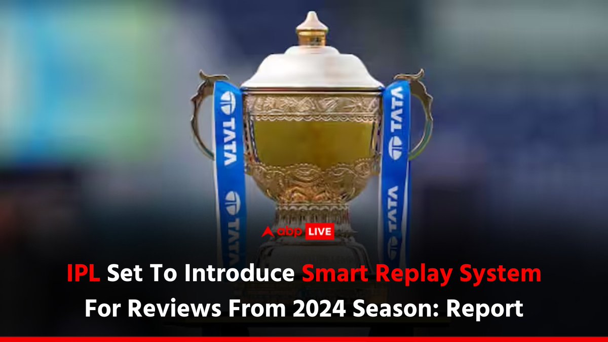abplive's tweet photo. The Smart Review System in IPL 2024 is likely to help umpires arrive at a better decision while also speeding up the process of decision-making.
Click on the 🔗 to know more:
https://t.co/Vv8VPp6upn
#ABPLive #IPL2024 #SmartReplaySystem #SportsNews https://t.co/BNroNUi5xM