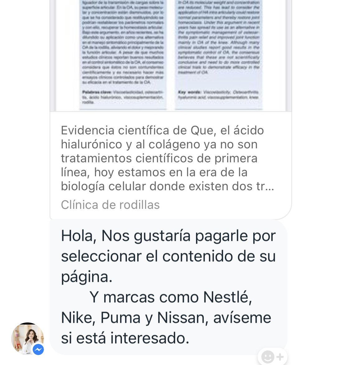 Rodillascirugia's tweet photo. Mi página no se vende ni renta, entiendo Perfecto cómo funciona el Mercado pues por eso tengo incluso una maestría en Mercadotécnia pero, por lo menos en mi gestión, clínica de rodillas, sus fan page se dedican a la divulgación científica y de mis servicios. Así como tirar mitos https://t.co/EYe9JLRcrl