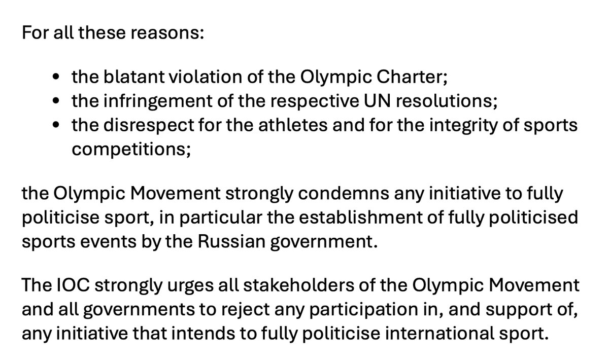 IOC Deity Thomas Bach in 2014 during the closing ceremony of the shameful Sochi Doping Games - and today in a ridiculous declaration against the politicisation of sport. Never forget: The IOC has betrayed the athletes and failed to ensure the integrity of Olympic competitions.