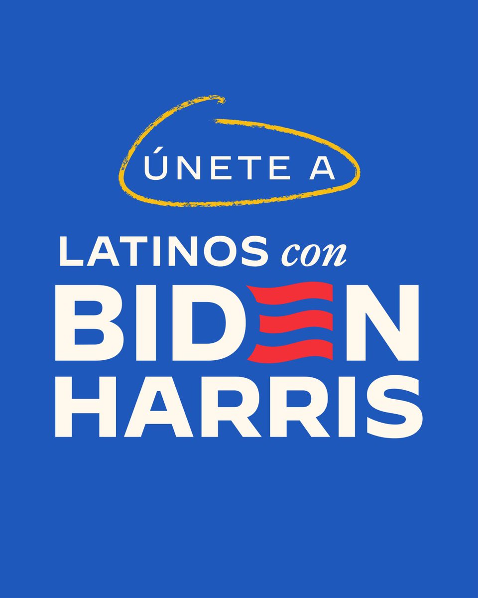 Es un día súper emocionante para nuestra campaña! Estamos lanzando Latinos con Biden-Harris. Únete: JoeBiden.com/Latinos