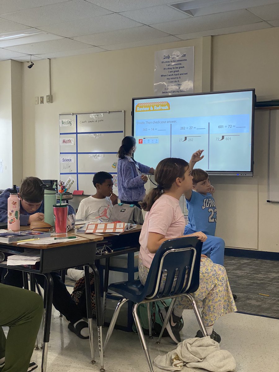I loooove seeing our 5th graders eager to participate in math!! @BookmanRoad
