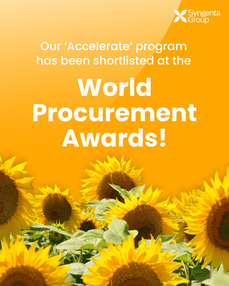 Our Accelerate program has been shortlisted at the World Procurement Awards! 🎉 Kudos to our colleagues for their excellent work that enables us to successfully align our business goals through deep collaboration. Learn more: procurementleaders.com/events/world-p… @ProcurementLDRS #PLWPA