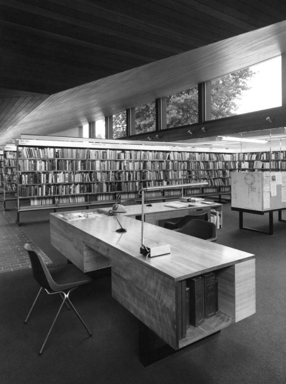 West Norwood Library and Nettleford Hall, Lambeth 1967 Ted Hollamby buff.ly/3PfGH5r