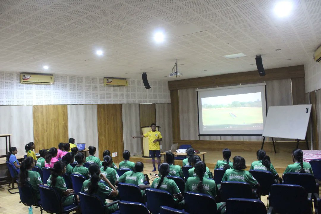 Delighted to have Pudhuvai Unicorns FC for their IWL preparation camp at ASV. Also, excited to share that ASA athletes Sai Varshitha and Susmitha got selected for the team. All the best to Pudhuvai Unicorns and the two athletes for the upcoming IWL. #host #sportsforall #women