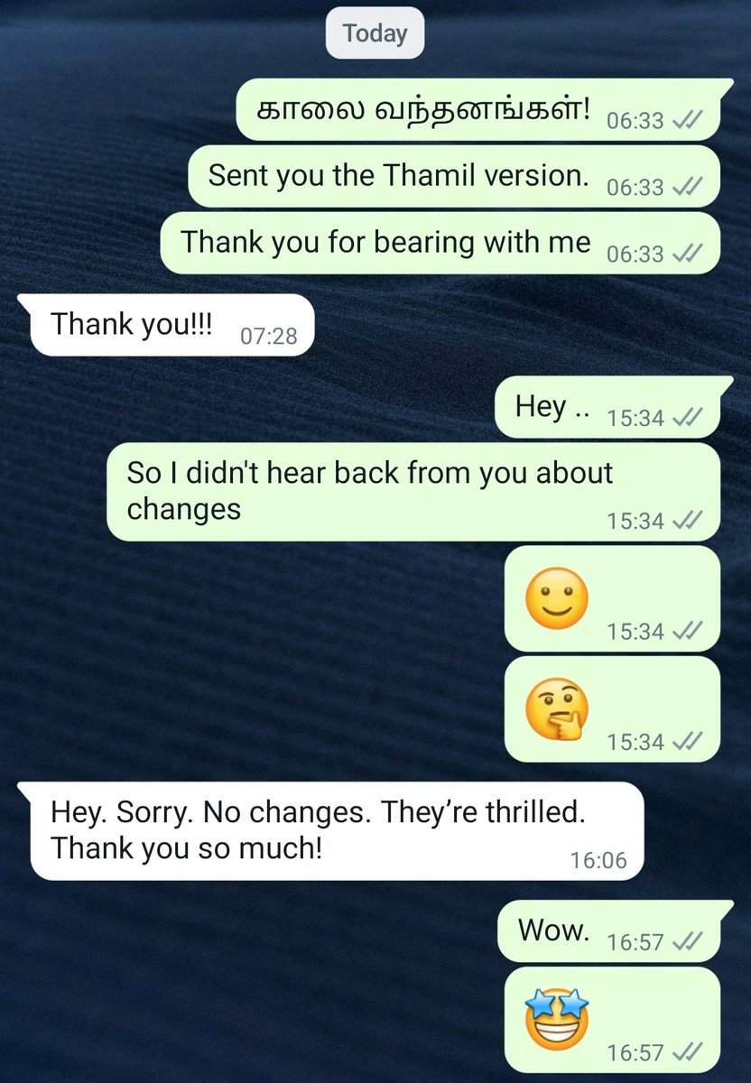 ZainulMahas's tweet photo. Few things are more fulfilling as a writer/rewriter than getting client validation of hard work. #writer #translator #rewriter
Thank you for a most awesome client! ☺️ https://t.co/hOL8AoOrYC