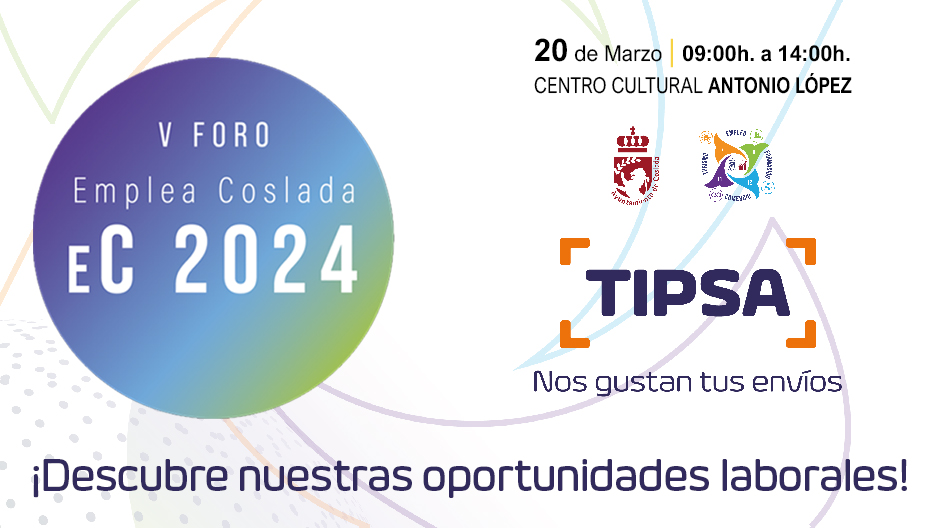 TIPSA (@tipsa_red) on Twitter photo Si estás te encuentras en #búsquedadeempleo o deseas mejorar tu situación #laboral, ¡te esperamos mañana en #Empleacoslada! <a href="/CosladaDesarrol/">CosladaDesarrollo</a>
Ven a conocernos e infórmate de las #oportunidadesprofesionales que ofrece nuestra #compañía y cómo puedes formar parte de la #FamiliaTIPSA Si estás te encuentras en #búsquedadeempleo o deseas mejorar tu situación #laboral, ¡te esperamos mañana en #Empleacoslada! <a href="/CosladaDesarrol/">CosladaDesarrollo</a>
Ven a conocernos e infórmate de las #oportunidadesprofesionales que ofrece nuestra #compañía y cómo puedes formar parte de la #FamiliaTIPSA