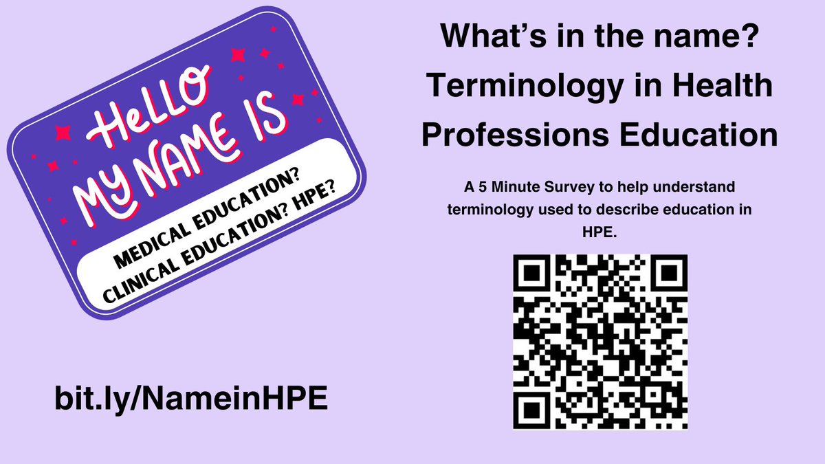 What’s in the name? Terminology in Health Professions Education bit.ly/NameinHPE #MedTwitter #HPE I would be grateful for some sharing 🙏 @gabs_finn @Megan_EL_Brown @JonnyGucks @MikaelaStiver @MikaelaStiver @TChanMD @EMTAcommittee @aimeecharnell