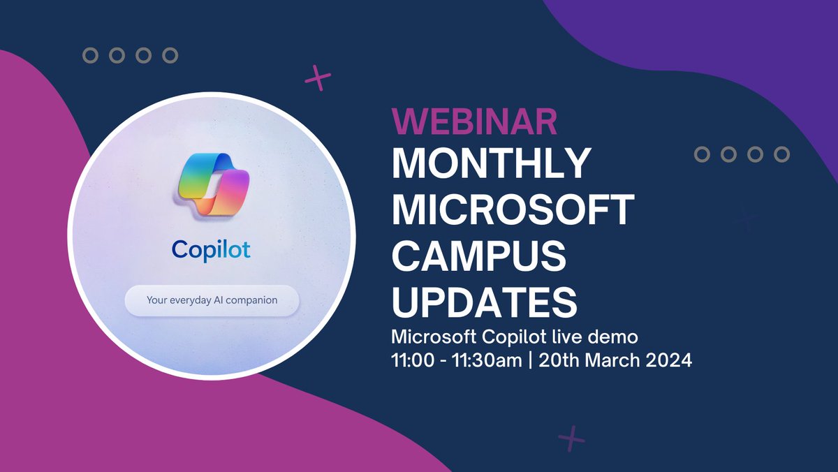pughcomputers's tweet image. Don&apos;t miss this great chance to see @Microsoft&apos;s cutting edge #Copilot #AI in action live!🎉

Whether you&apos;re an educational institution, non-profit or business, there will be key, practical takeaways for all!✅

🔗Register for free and spread the word!
events.teams.microsoft.com/event/181caefd…
