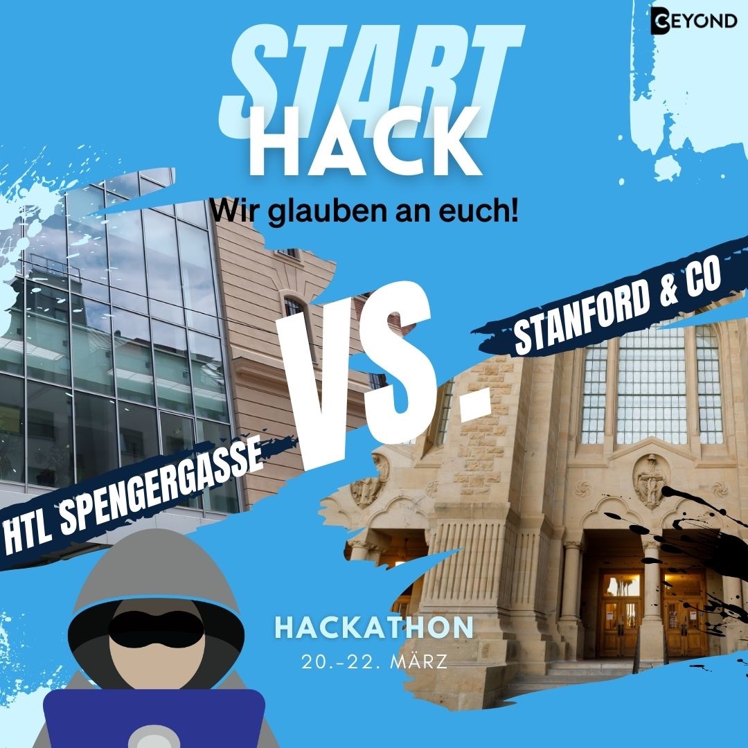 🚀 Die HTL Spengergasse mischt mit beim Hackathon START Hack vom 20.-22. März! 💻 Sie treten gegen renommierte Unis wie Stanford und Cambridge an -Wir freuen uns, euch dabei unterstützen zu dürfen! 🇨🇭 Viel Glück und Erfolg, ihr rockt das! 💪   #STARTHack #competition #Hackathon