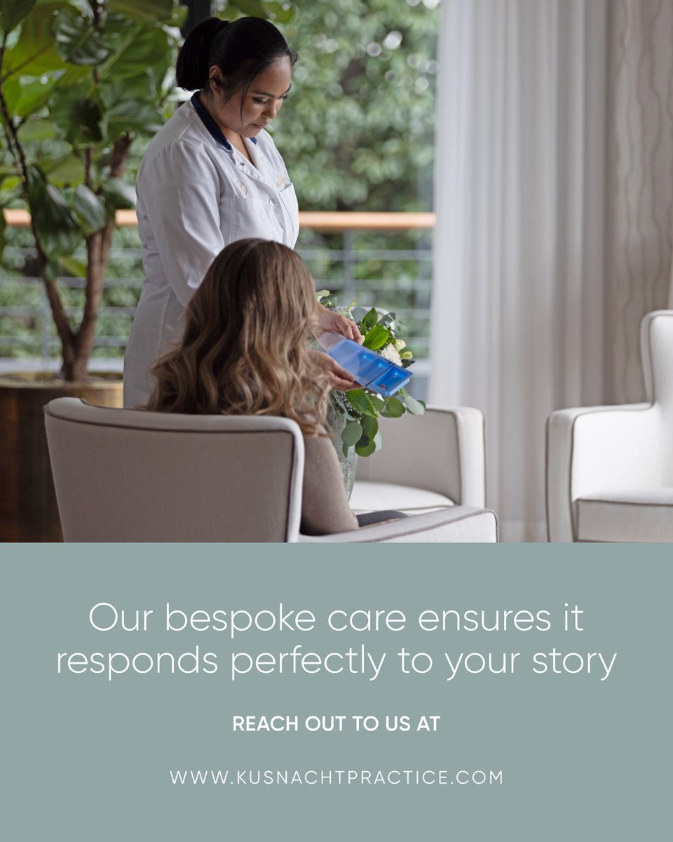 Your Story Matters. At The Kusnacht Practice, we take the time to listen, understand, and design entirely personalised treatment plans, all within a serene sanctuary.

#BespokeCare #TailoredTreatment #Kusnachtpractice #Switzerland