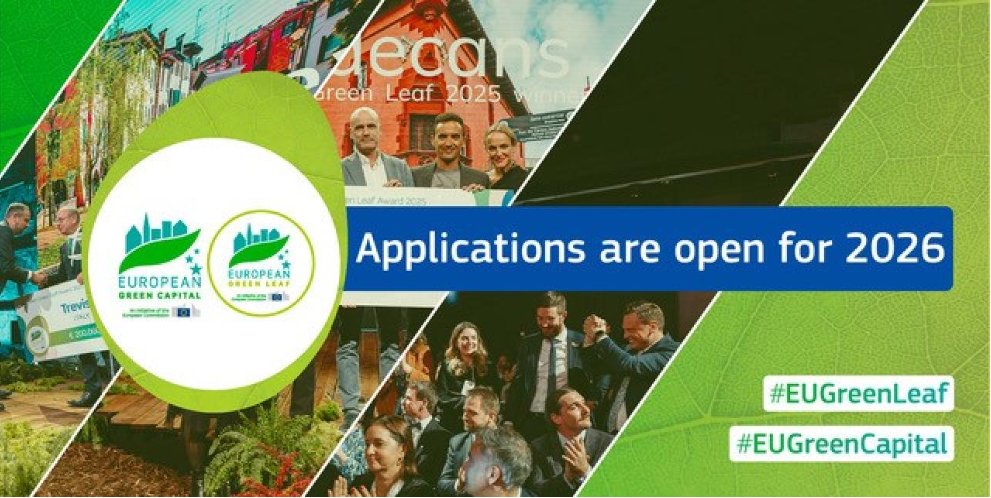 Is your city an EU Green Capital? The @EU_Commission is now accepting applications for the 2026 #EUGreenCapital and #EUGreenLeaf Awards rewarding places which are doing well at reducing their #EnvironmentalImpact. Apply by 30 April 2024! 👉europa.eu/!V8MRNK