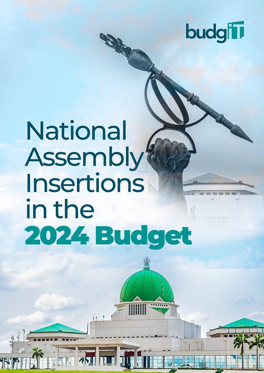 Last week, we spotlighted the National Assembly Insertions in the 2024 Budget to help #ActiveCitizens and lovers of democracy and good governance take necessary civic actions.

Download it here budgit.org/post_publicati…

#AskQuestions