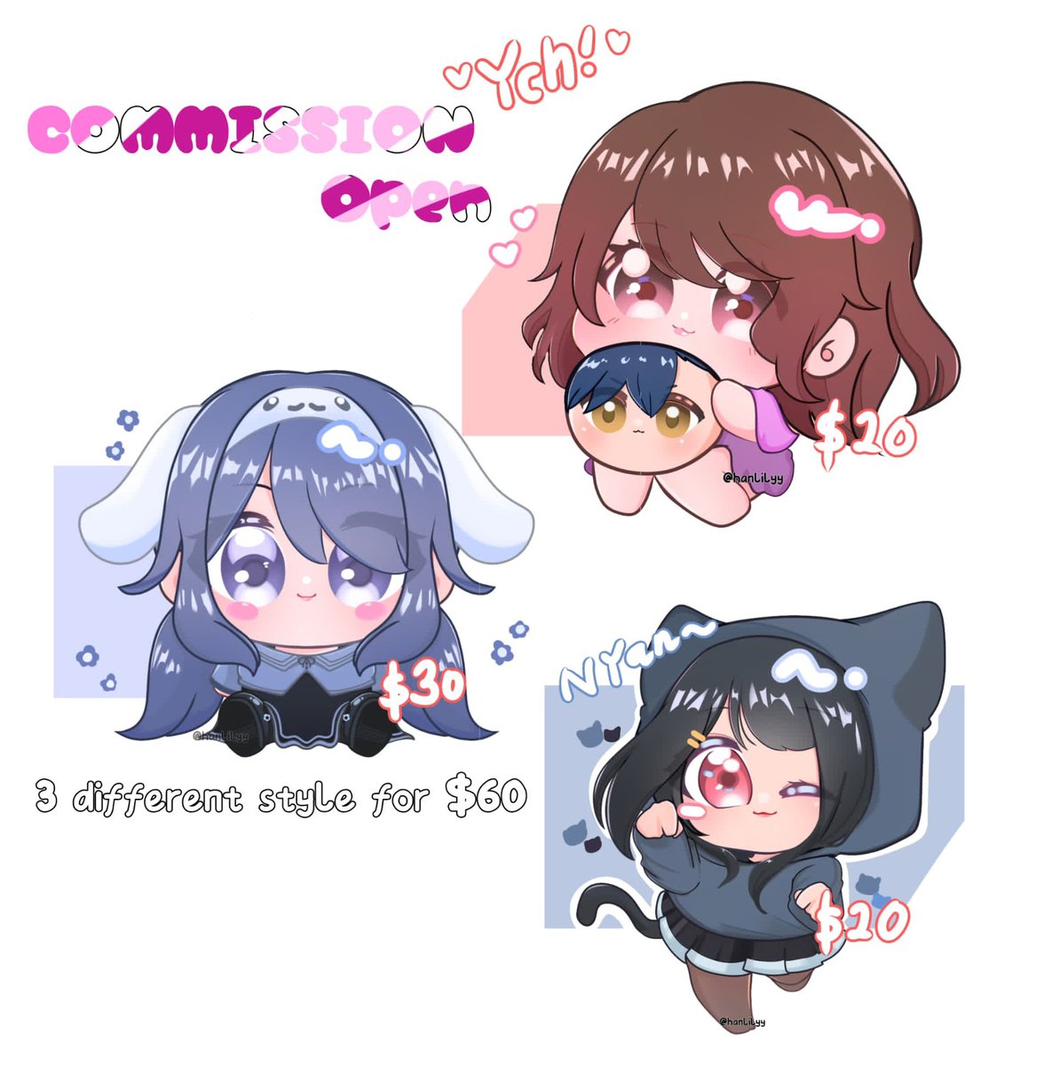 _hanlilyy's tweet photo. Emergency Commission !!! 
Chibi Ych Commission open 

3 style for $60 ! 
3 slots open 

 I don't have enough money to buy food and groceries .. please help ! (༎ຶ ෴ ༎ຶ)🙏🙏

#commissionsopen #ychcommission https://t.co/8D9XAMVH71