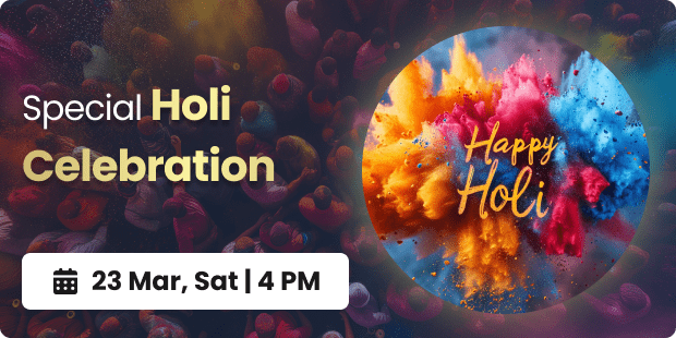 Make your parents celebrate Holi in a whole new way with GenWise!🥳 This Saturday, register them for our Special holi Event where they will indulge in:

- Story behind celebrating Holi📹
- Special Holi themed Antakshari🎤
- LEasy painting with gulaal🖼️
and much more👀

📅 23
