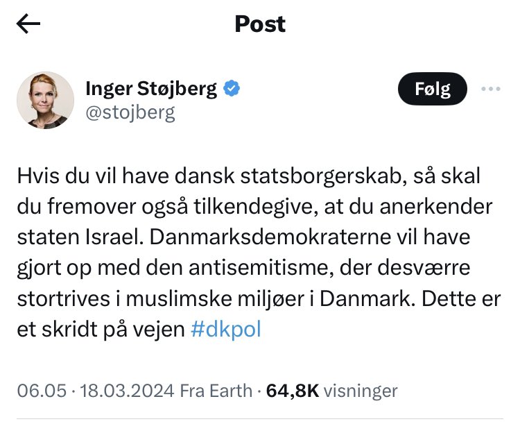 Et bedre forslag:

Hvis du vil have en plads i Folketinget, så skal du fremover også have en pletfri straffeattest og tilkendegive, at du tager afstand fra kriminalitet. Danmark vil gøre op med manglende respekt for lov og orden, der desværre stortrives i visse politiske miljøer.