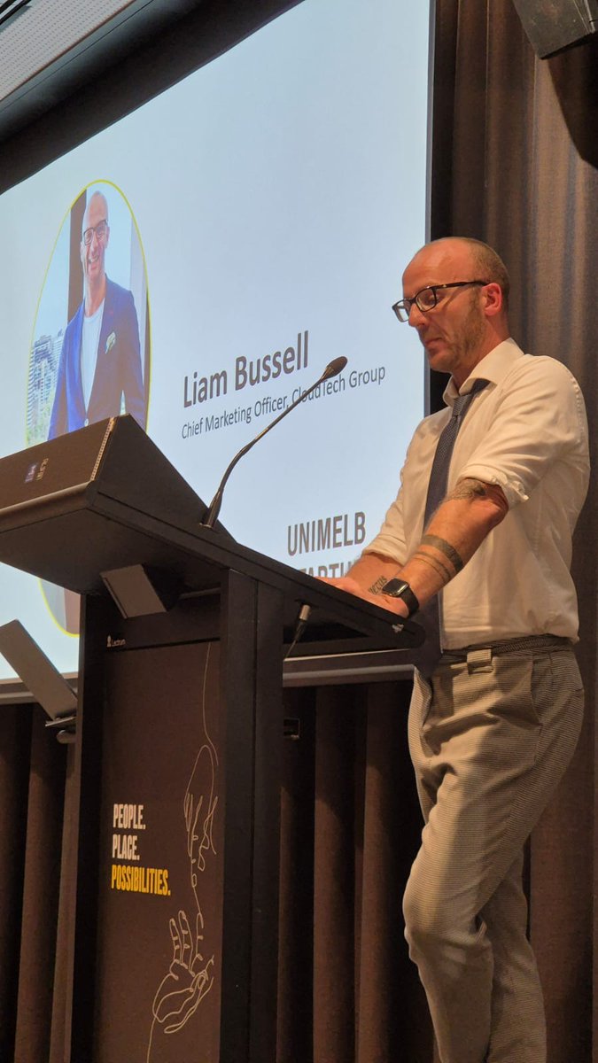 CloudTechGrp's tweet photo. CloudTech Group CMO, Liam Bussell speaks to the aspiring entrepreneurs and future founders at University of Melbourne's Start Up Pitch Competition!

#entrepreneurship #melbourne #startups @UniMelb @BusEcoNews https://t.co/ste1ZRC2fI