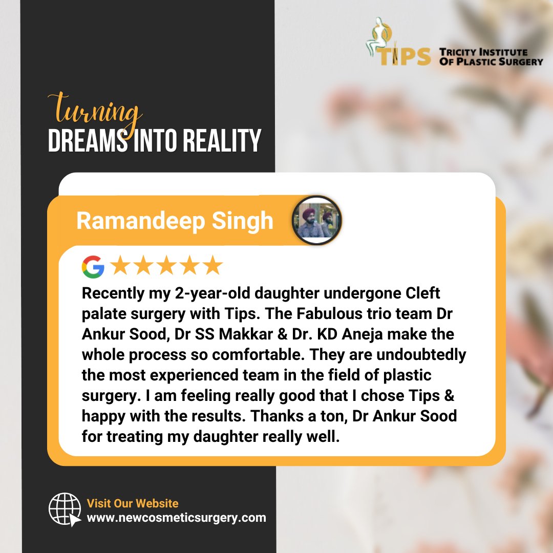 TIPSClinic's tweet photo. Nothing makes us happier than receiving #positive feedback from clients like "Ramandeep Singh"! 🤩📣 Thank you, Ramandeep, for your #trust and for being a valued customer! 🙏

#CustomerTestimonial #ClientReview #SatisfiedCustomers #Grateful #ClientAppreciation  #ClientLove #TIPS https://t.co/4aZMMZ2TQB
