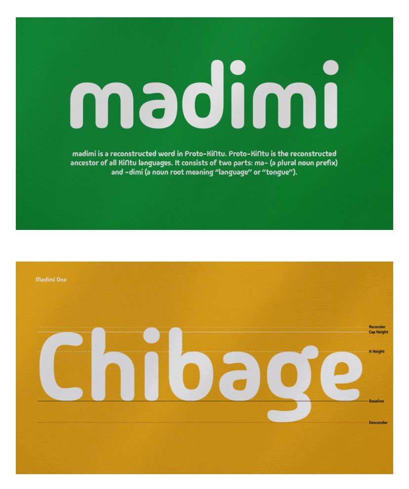 NEWS || Zimbabwean visual communicator and type designer, Taurai Valerie Mtake recently collaborated with Google Fonts to bring the Madimi One typeface to life! thecreativesnote.substack.com/p/zimbabwean-t…
