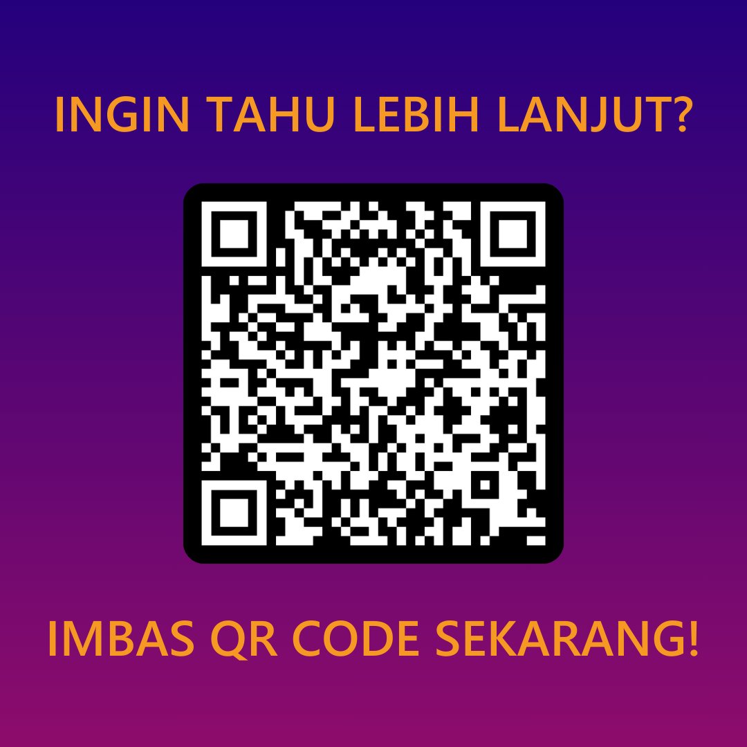 TrainocateM's tweet image. Ingin tahu lebih lanjut? Klik link ini untuk mulakan petualangan awan anda! trainocate-my.powerappsportals.com/aws-clouduplif…

Atau scan QR code dibawah dan daftar sekarang!

#CloudUplift #AWS #AWSSkillBuilder #TrainocateMalaysia