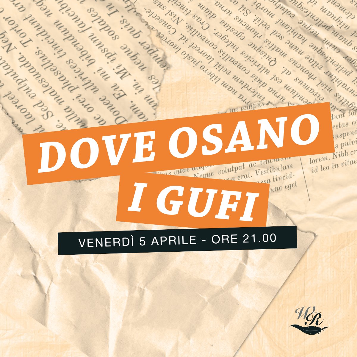 Avete mai scritto in una notte buia e silenziosa?

Se vi piace la calma densa e promettente dell'oscurità, questa è la serata per voi.

Ci vediamo su Zoom venerdì 5 aprile, alle 21.00, e resteremo insieme fino a mezzanotte.

Iscrivetevi qui: bit.ly/3IIdDjb

#scrivilo