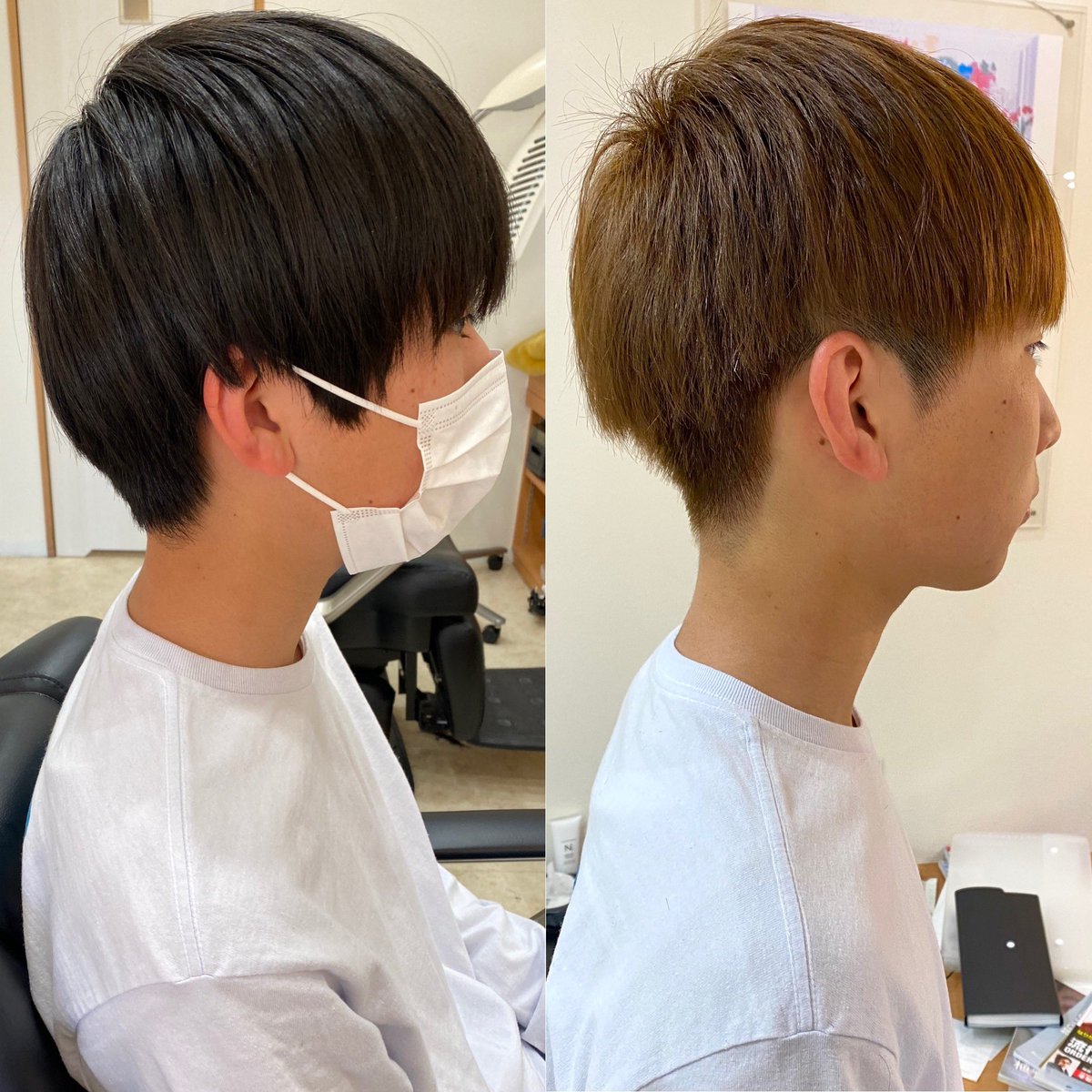 HairViho's tweet photo. カット＆初カラー✨️
大学入学前に初めてのカラーリング☀️
わからない事だらけですが、それが当たり前です👌🏻
カウンセリング、施術中に出しやすい色や色選びのコツなど、お伝えさせて頂きます✨️

 #春から高知大 
 #高知大学 
 #メンズカラー
 #初カラー
 #高知市美容室 https://t.co/7l8ZBl9VdY