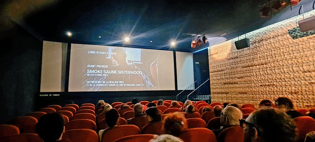 Ce soir, une projection à ne pas manquer :  Smoke Sauna Sisterhood au cinéma Les 7 Parnassiens  en présence d'Anna Hints, avec <a href="/alchimistesfilm/">Les Alchimistes</a> Ambassade d'Estonie en France , <a href="/FIPADOC/">Fipadoc</a> et @LaGrandeDistribution